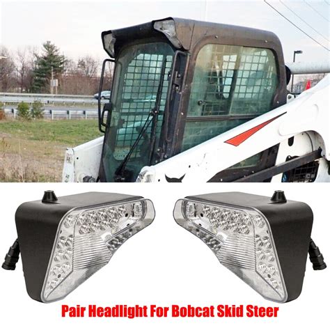 led lights forcat skid steer|bobcat skid steer led headlights.